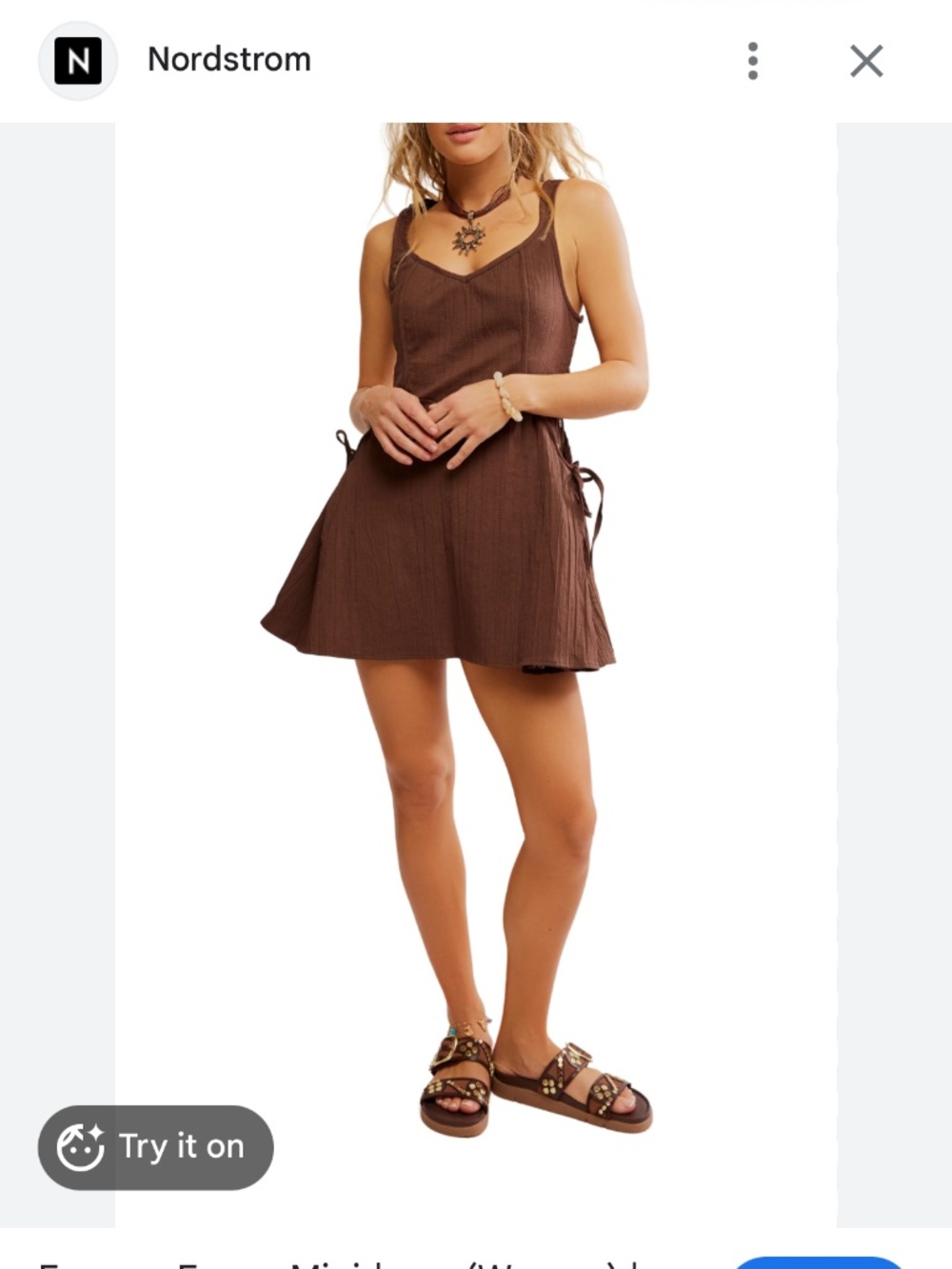 Free People "Forever Fancy" Mini Dress